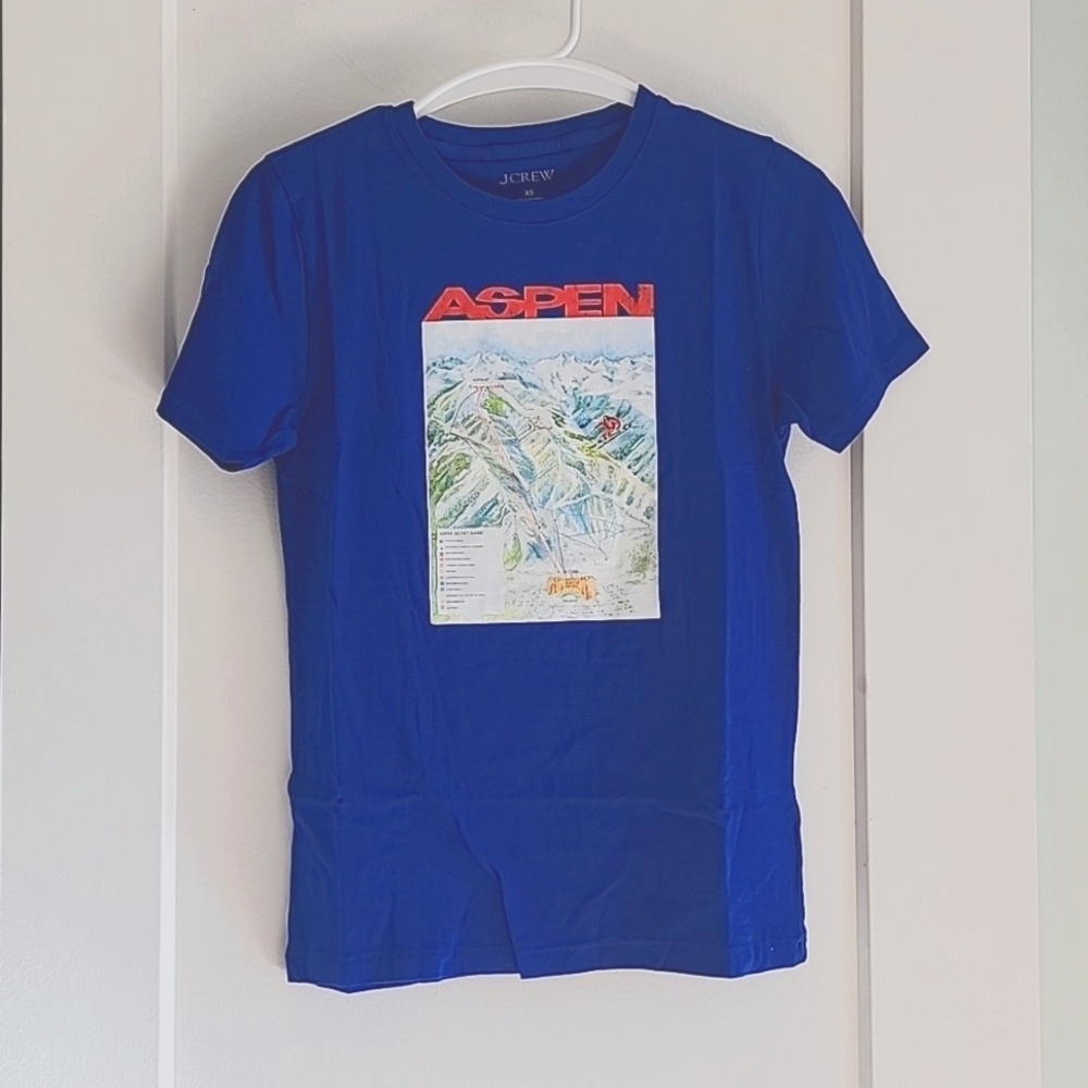 New J crew Aspen ski slope graphic tee size xs womens